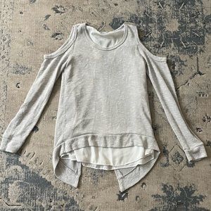 Bar III cold shoulder sweater